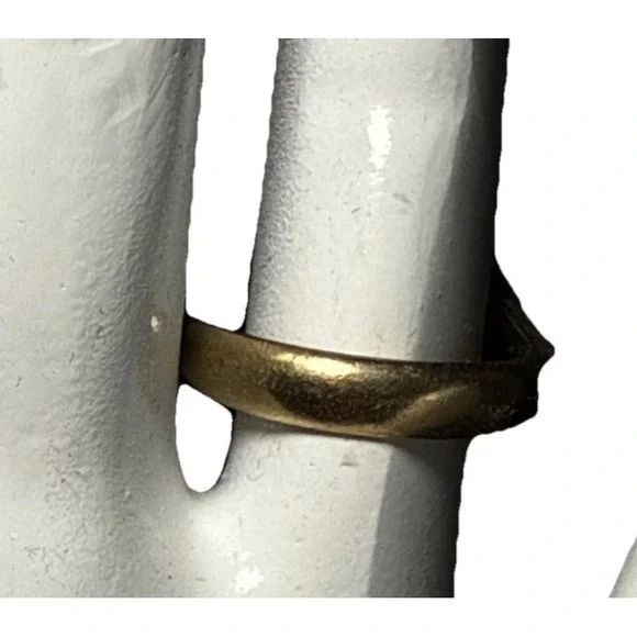 Park Lane  Blue Labradorite Moonstone Gold Tone Cocktail Ring Vintage J-10P - Picture 4 of 4